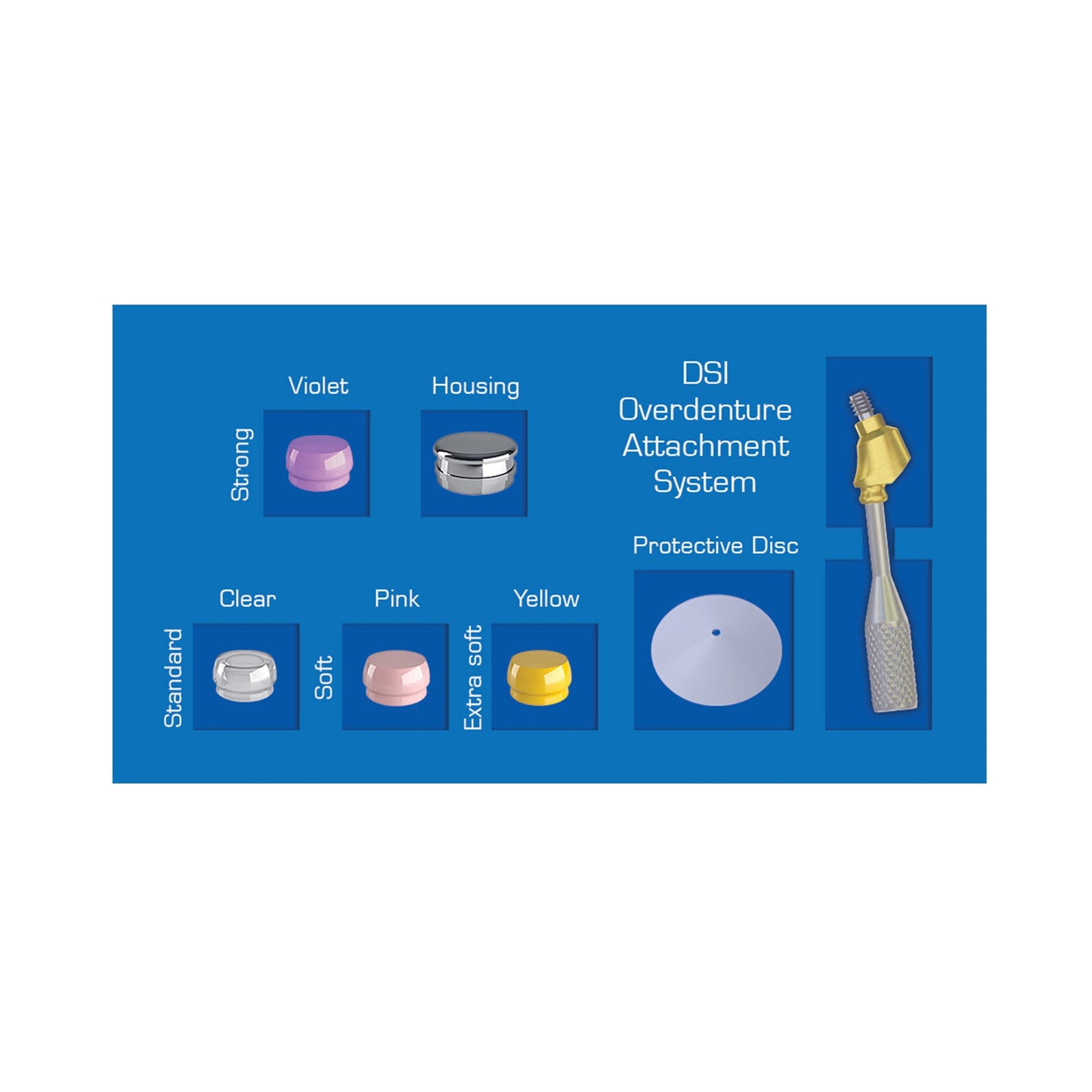 Szögletes DSI-LOCK teljes készlet