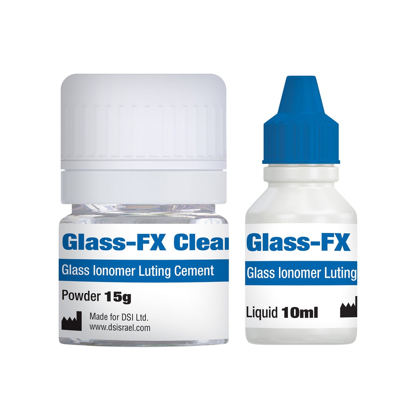 Glass FX átlátszó cement 15g + 10ml