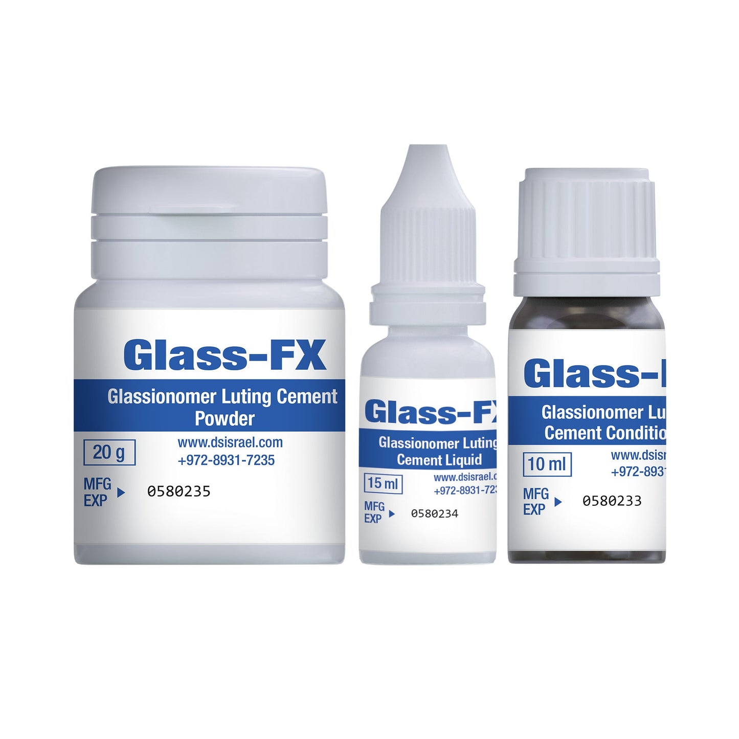 Üveg FX cement 20g + 15ml + 10ml