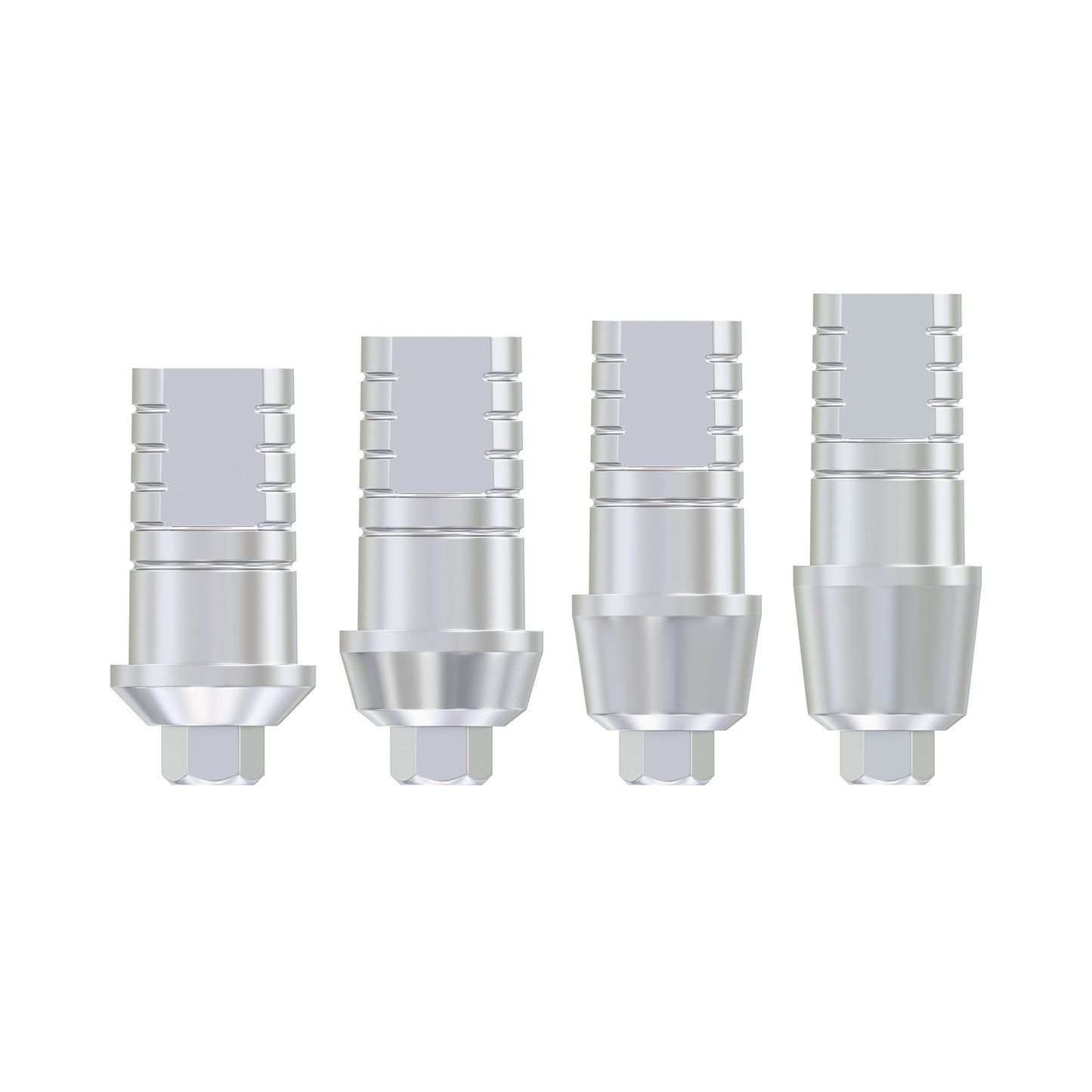 Vállból készült egyenes felépítmény Ø2,42 mm széles Ø4,5 mm
